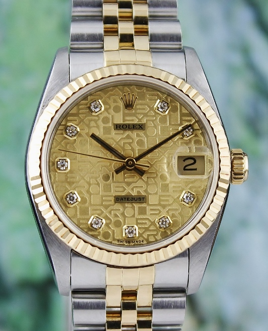 (image for) A LIKE NEW ROLEX MID SIZE H/G OYSTER PERPETUAL DATEJUST / 68273